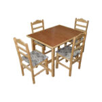 Vanda 5 Piece Dining Set Pine & Ply