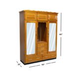 DANNY JUMBO Wardrobe (MIDDLE DRESSER WITH 3 DOOR CUPBOARD TOP) - [Cedar & Ply]