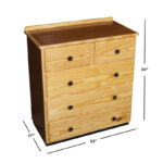 Vanda 5 Drawer 32" Chest Of Drawers No Mirror
