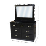 SHELLO 7 Drawer 48" ULTRAWIDE Chest Of Drawers  WITH LARGE MIRROR [MDF]