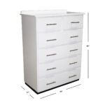 Vinnie 6 Drawer 32" Chest of Drawers Without Mirror