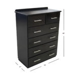Vinnie 6 Drawer 32" Chest of Drawers Without Mirror - Image 2